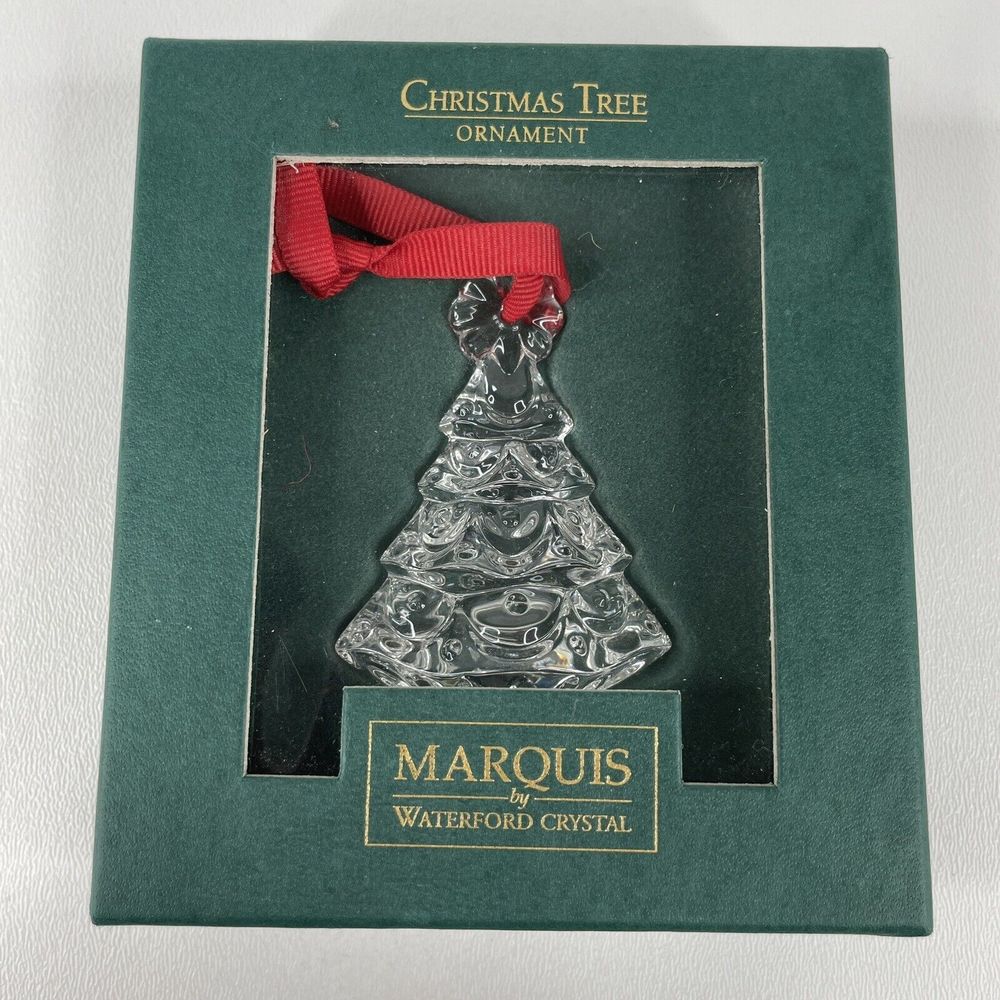 Marquis by Waterford Crystal Christmas Tree Ornament, 2.75" Tall Made in Germany